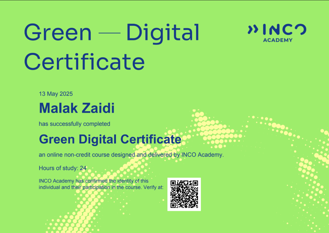 Green Digital Skills Certificate