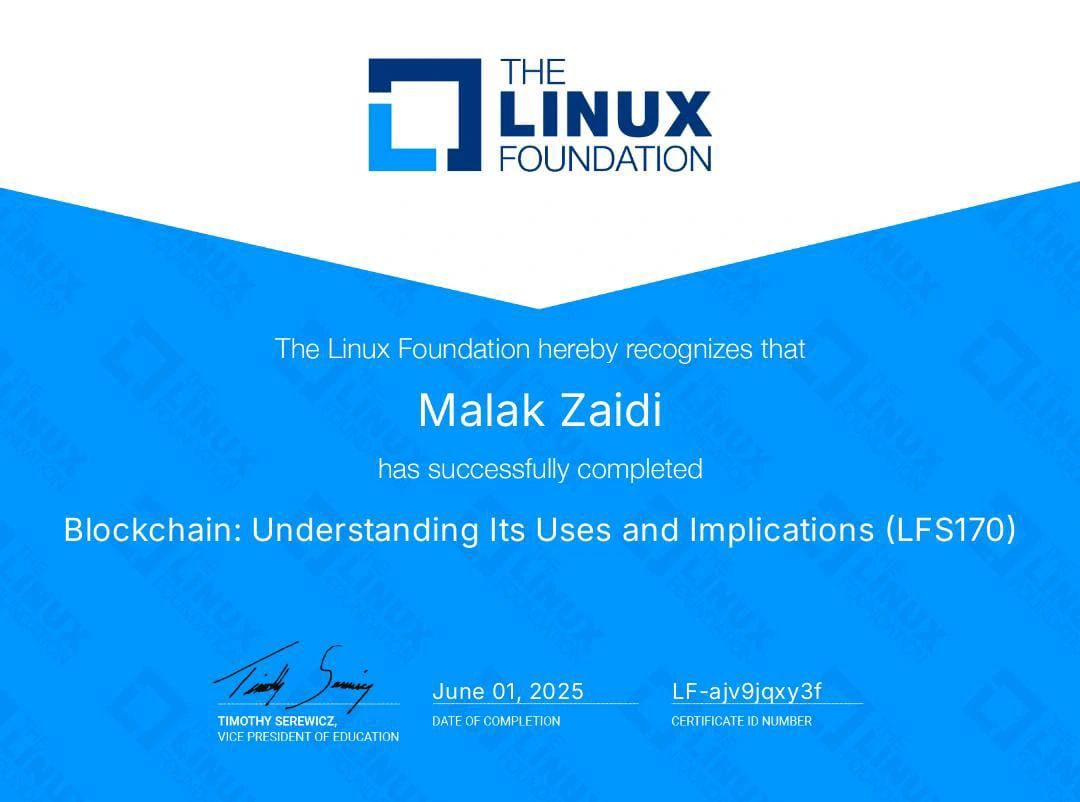 Linux Foundation Certificate